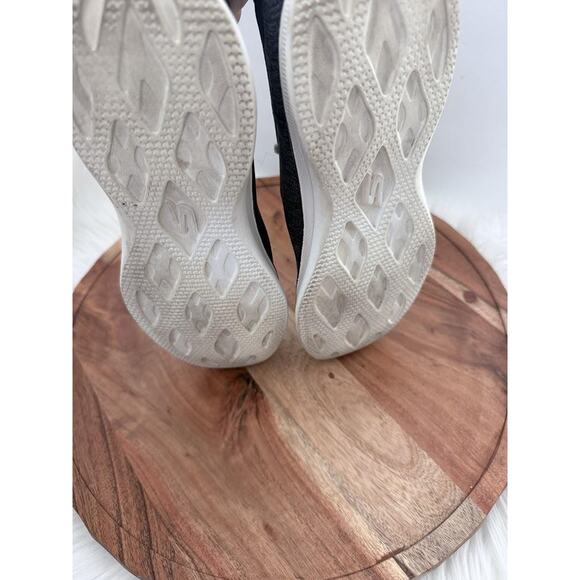 Skechers Shoes Womens Size 8.5 Black Gray Go Step Yoga Max Quick-Fit SN 14485 - Picture 7 of 10